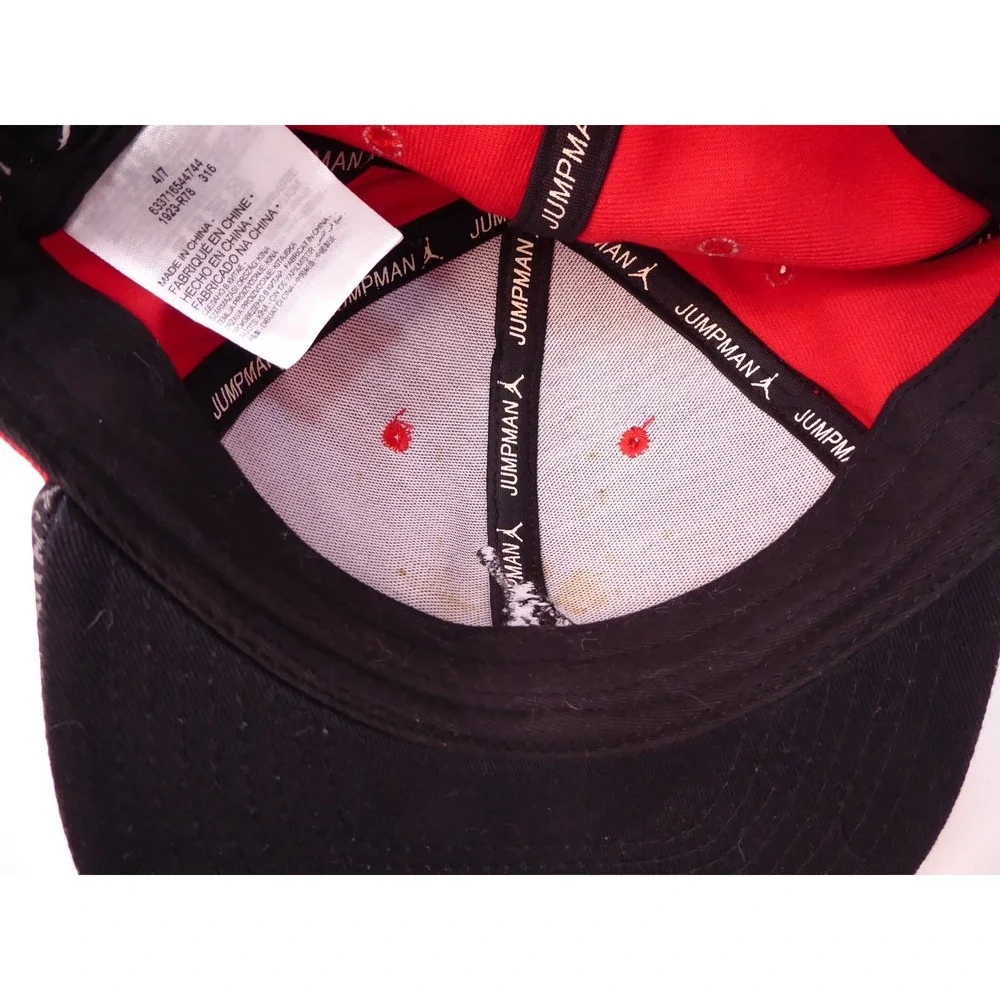 Jordan Jumpman Red Black Grey Kid's Snapback Baseball Hat Cap